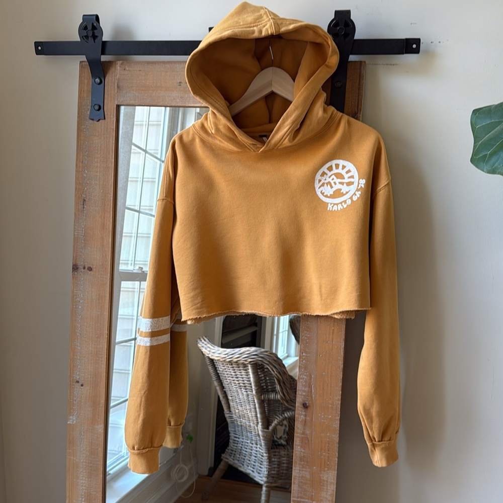 Free People Baldwin Cropoed Hoodie Size XS